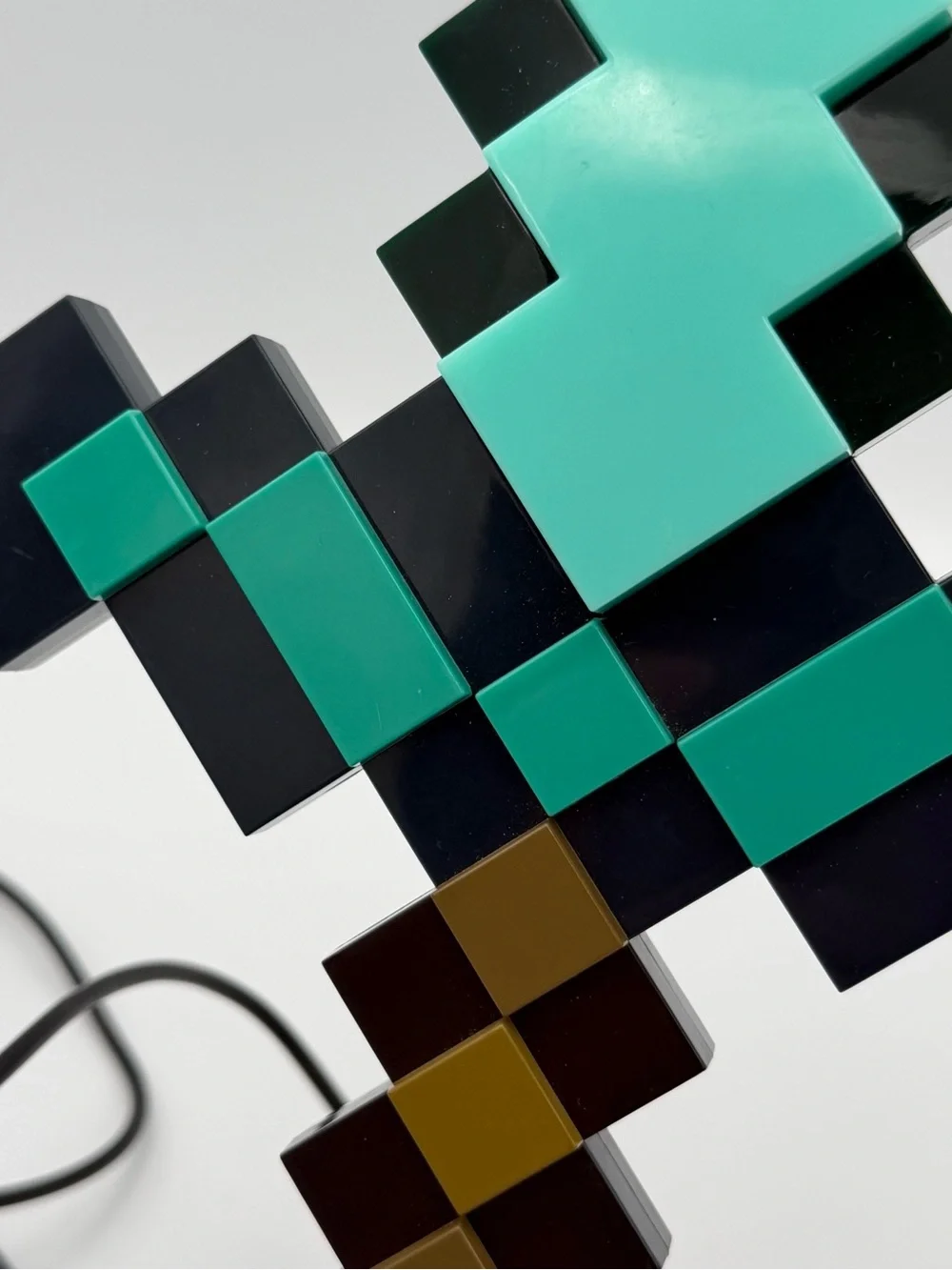 Minecraft Diamond Sword 14” inch USB Desk LED Bedside Night Light Lamp for Gamer
